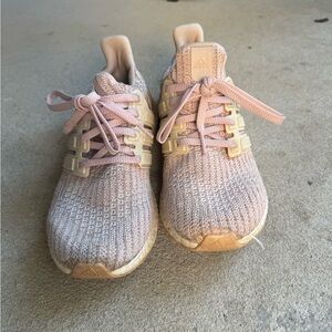 Adidas Women's Ultraboost 1.0 running shoes in pink, size 7.5